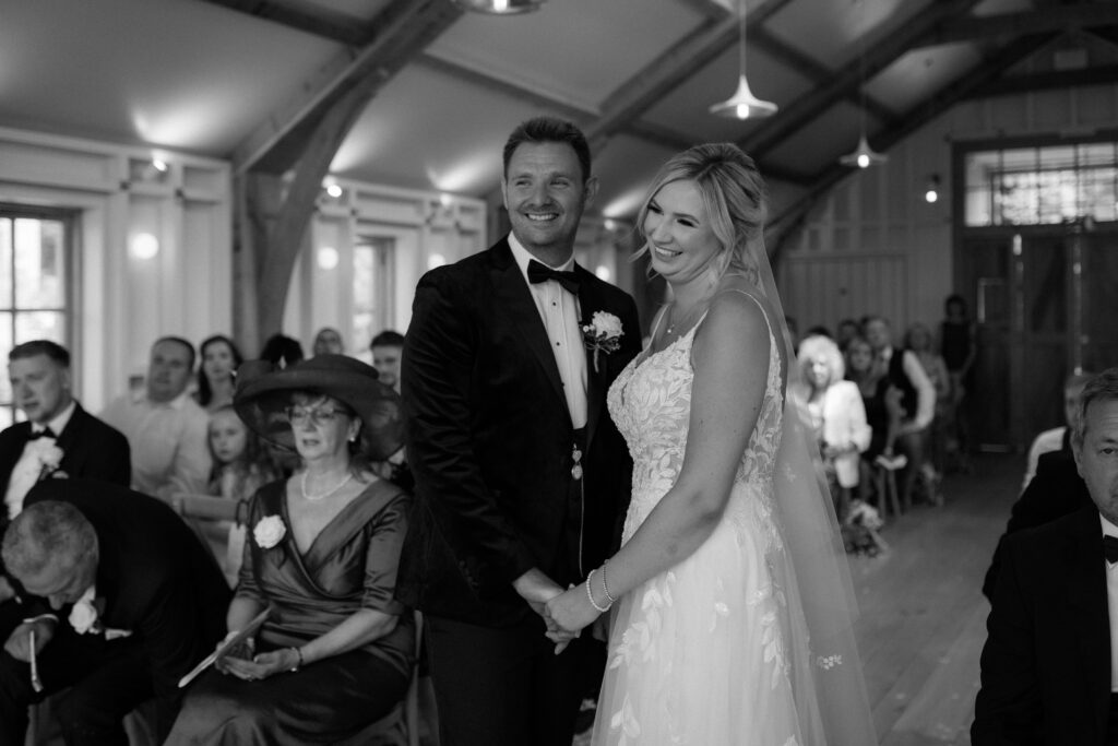 Wedding Ceremony at Hyde House by Cotswolds wedding photographer