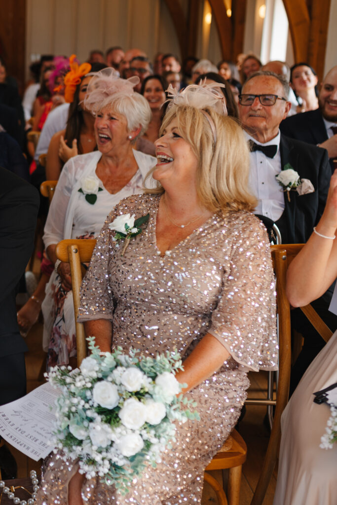 Wedding Ceremony at Hyde House by Cotswolds wedding photographer