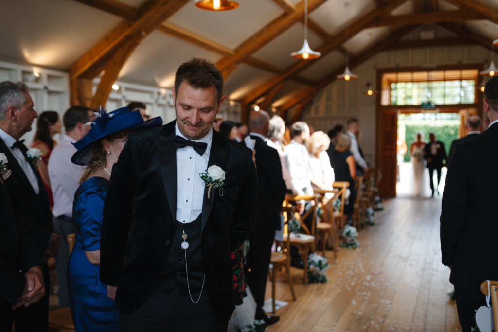 Wedding Ceremony at Hyde House by Cotswolds wedding photographer