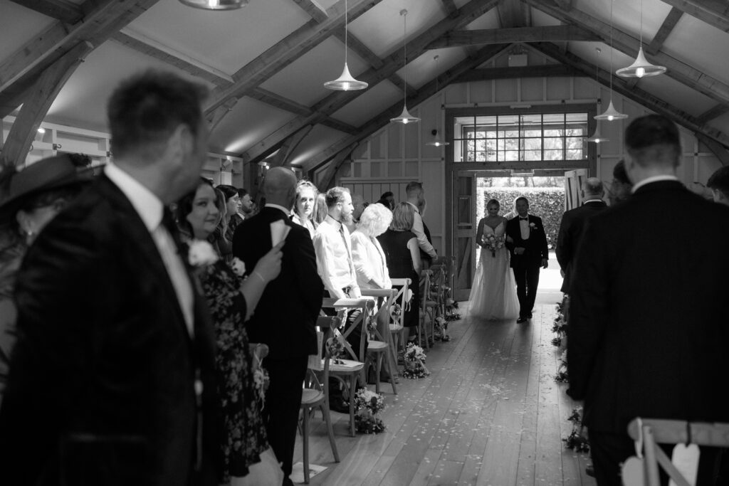 Wedding Ceremony at Hyde House by Cotswolds wedding photographer