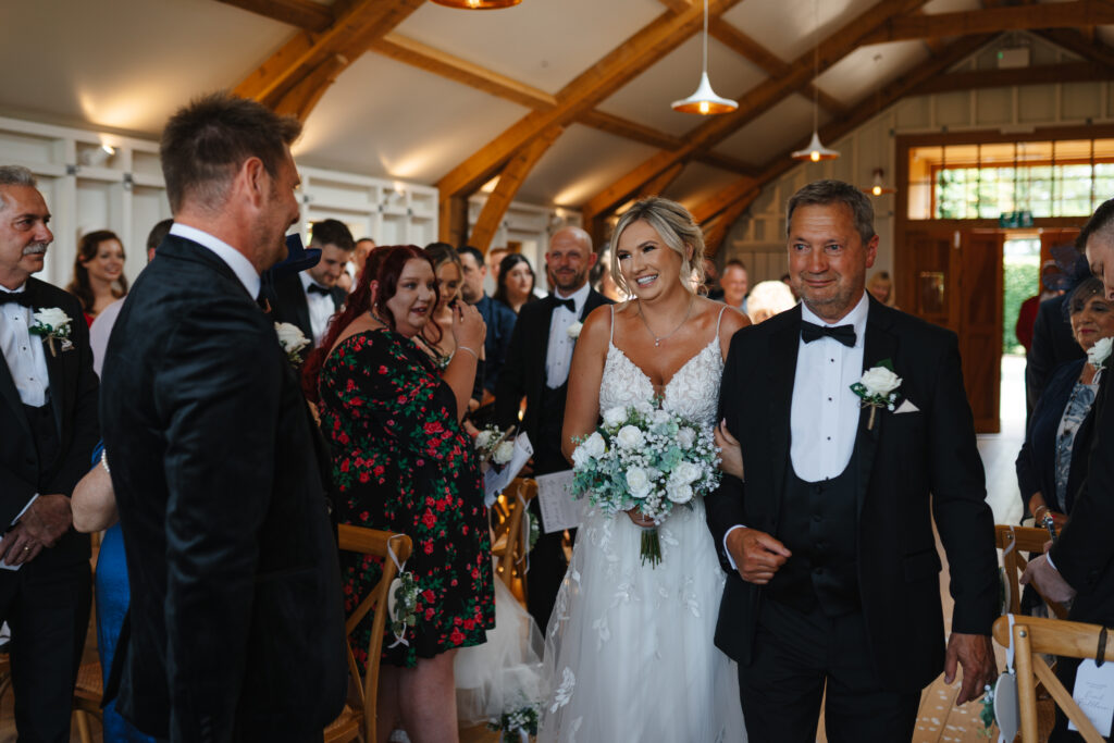 Wedding Ceremony at Hyde House by Cotswolds wedding photographer