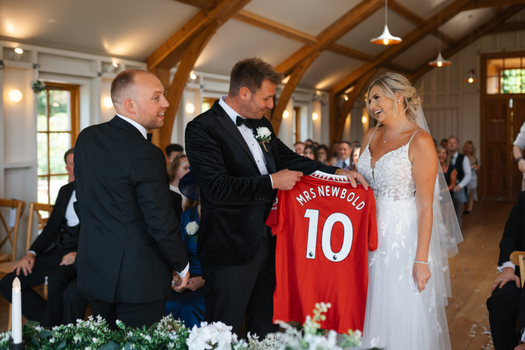 Wedding Ceremony at Hyde House by Cotswolds wedding photographer