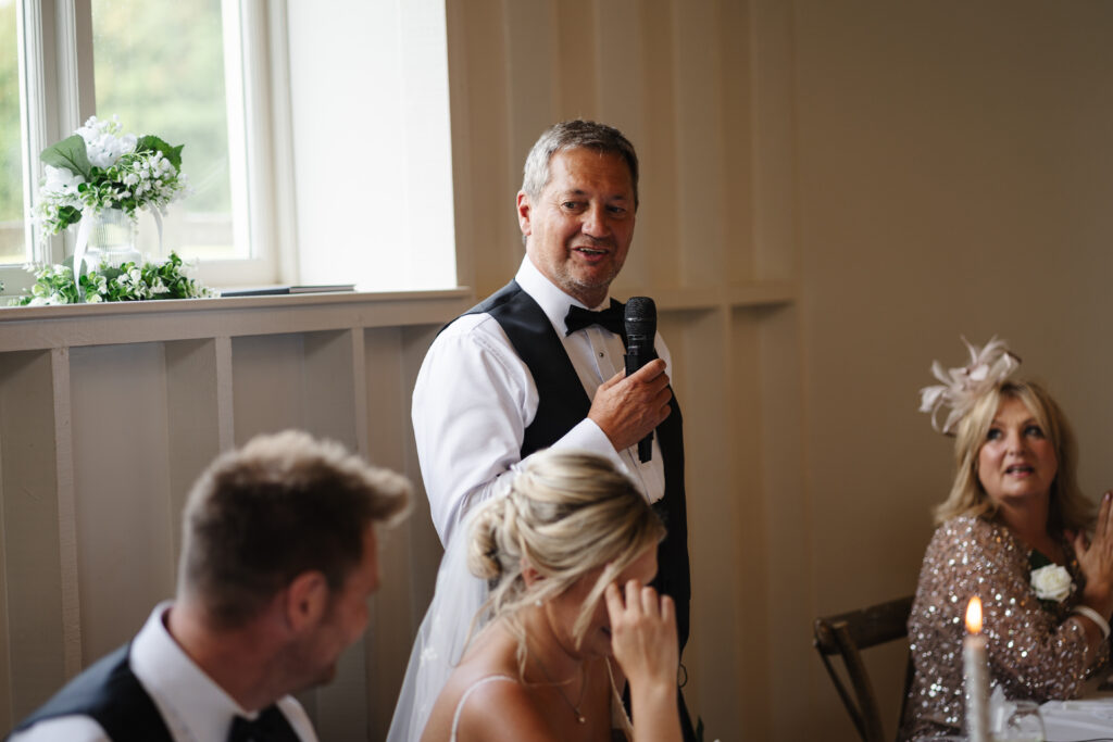 Speeches at Hyde House Wedding Venue