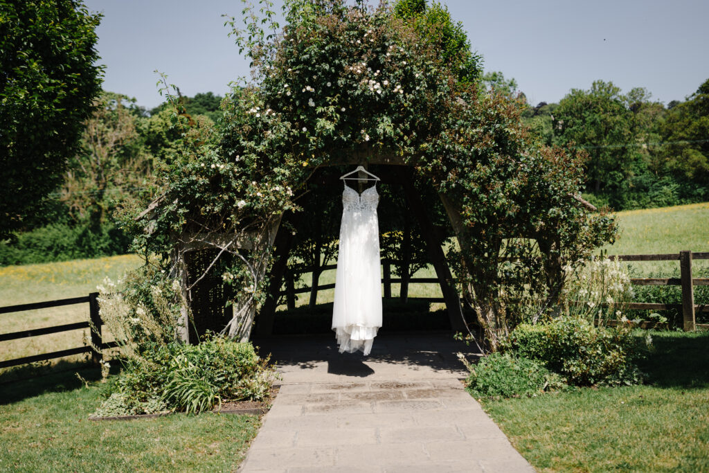 Bridal prep at Hyde House Cotswolds Wedding Venue