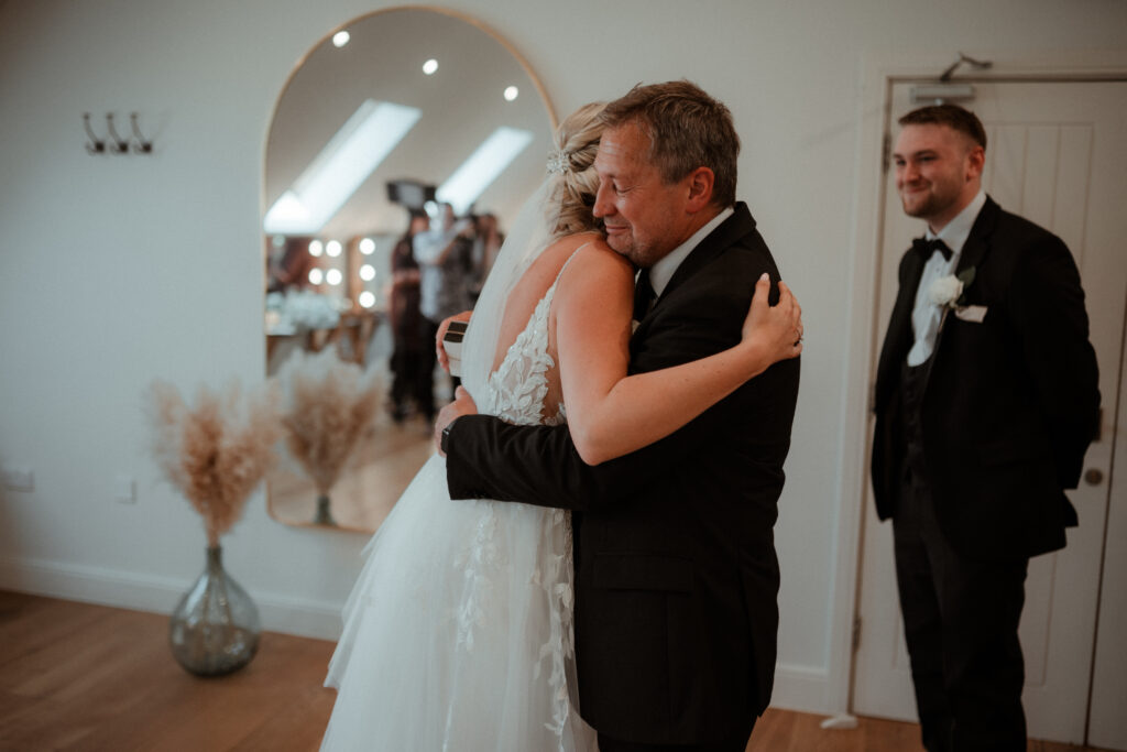 Bridal prep at Hyde House Cotswolds Wedding Venue