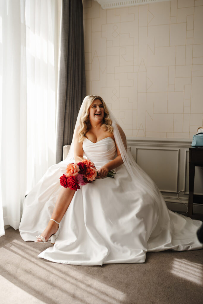 Wedding prep at the Ampersand Hotel by London Elopement Photographer