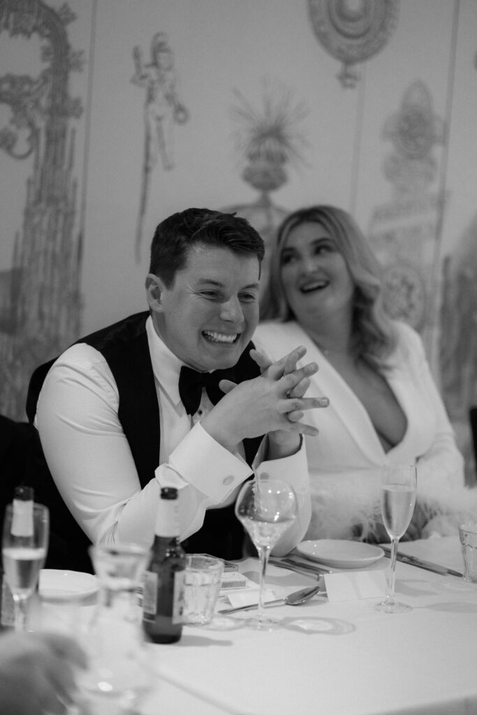 Wedding Reception at the Ampersand Hotel by London Elopement Photographer