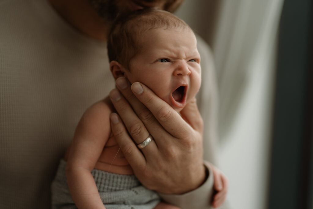 Worcester Family Photographer at in home newborn session