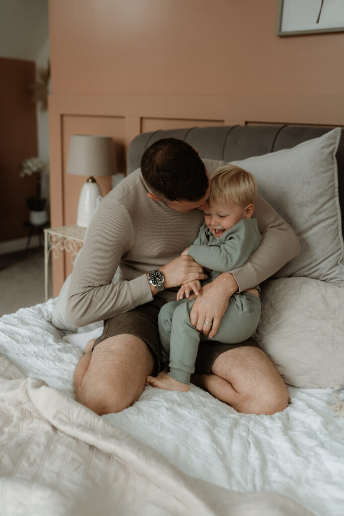 Worcester Family Photographer at in home newborn session
