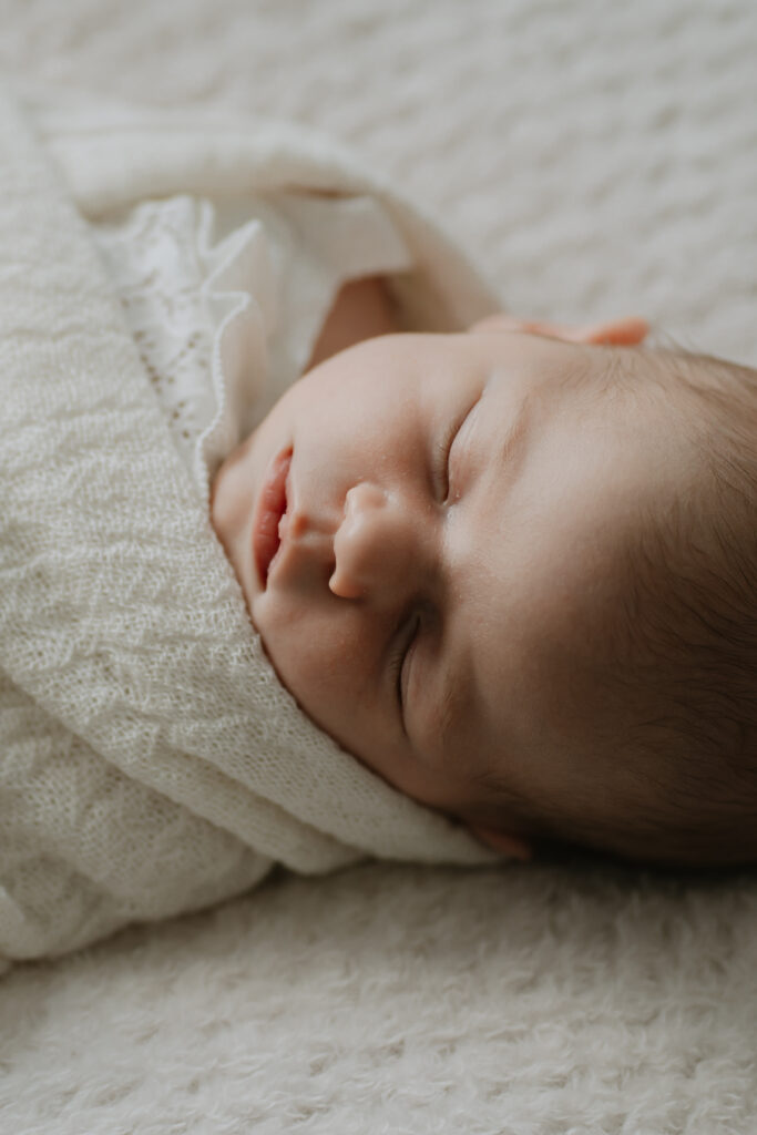 Worcester newborn photographer with family in studio