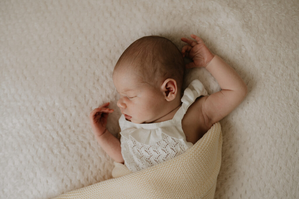 Worcester newborn photographer with family in studio