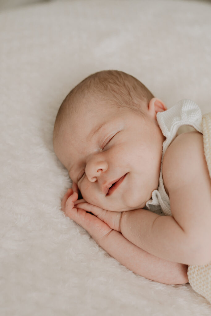 Worcester newborn photographer with family in studio