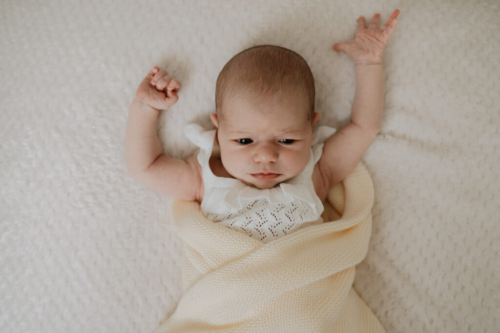 Worcester newborn photographer with family in studio