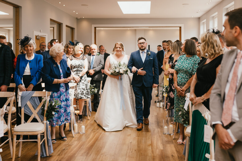 Ceremony at Bredenbury Court Barns