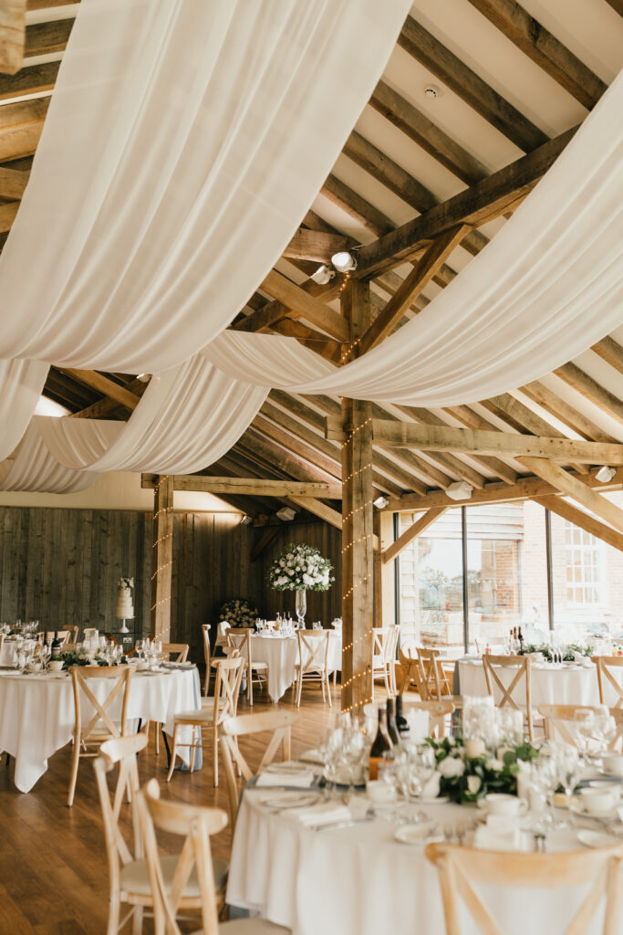 Wedding reception at Bredenbury Court Barns