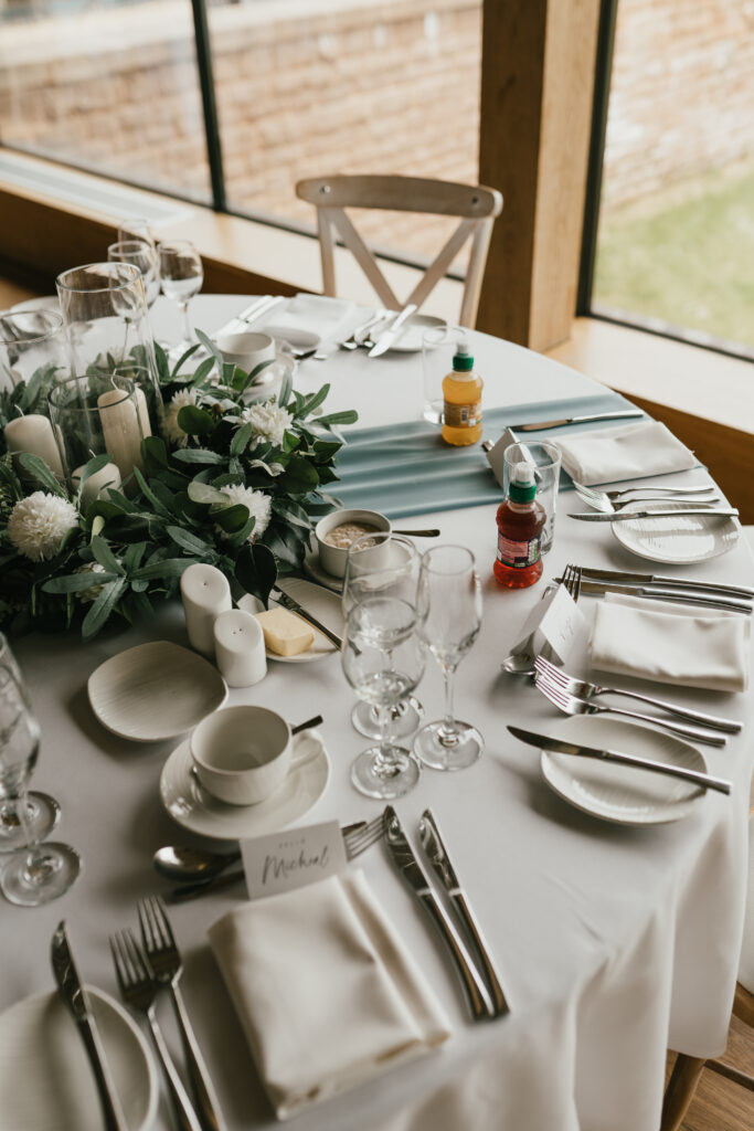 Wedding reception at Bredenbury Court Barns