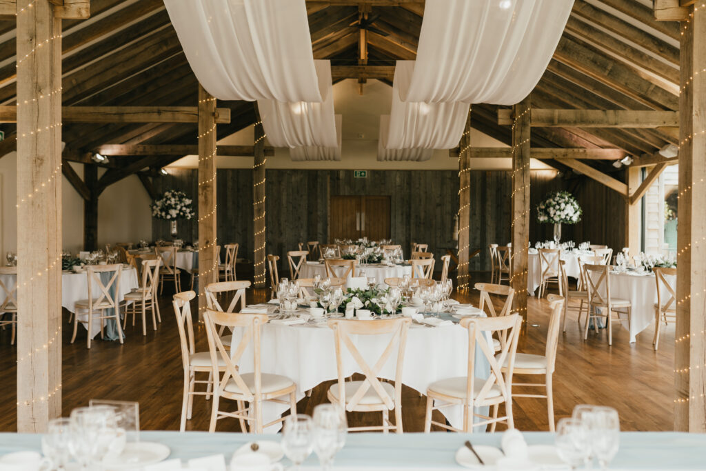 Wedding reception at Bredenbury Court Barns