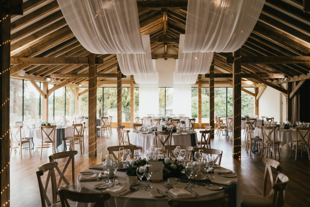 Wedding reception at Bredenbury Court Barns