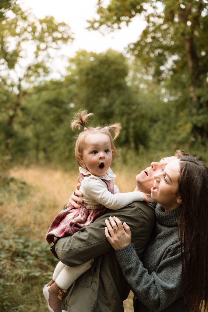 Family Photoshoot with Worcester Newborn Photographer at Tiddesley Wood