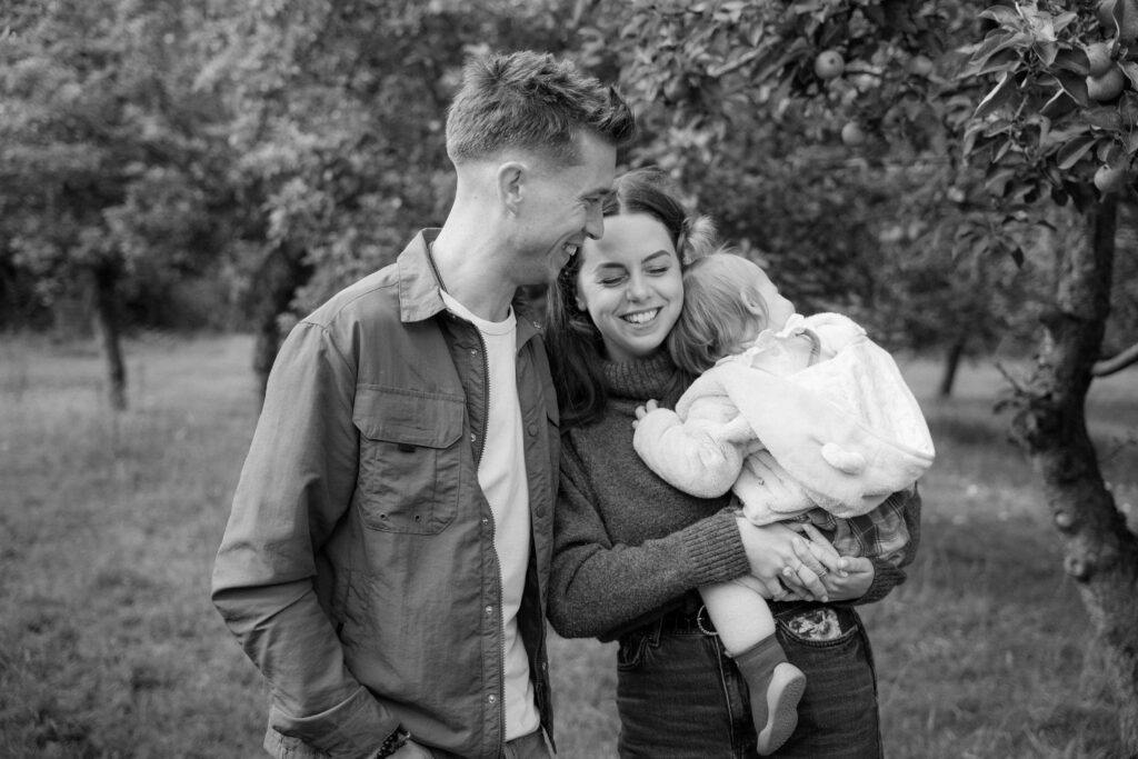 Family Photoshoot with Worcester Newborn Photographer at Tiddesley Wood