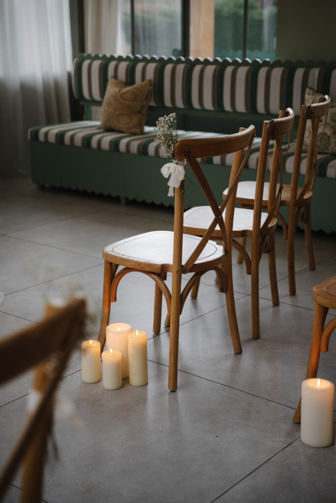 Wedding Ceremony in Orangery at the Retreat at Elcott Park