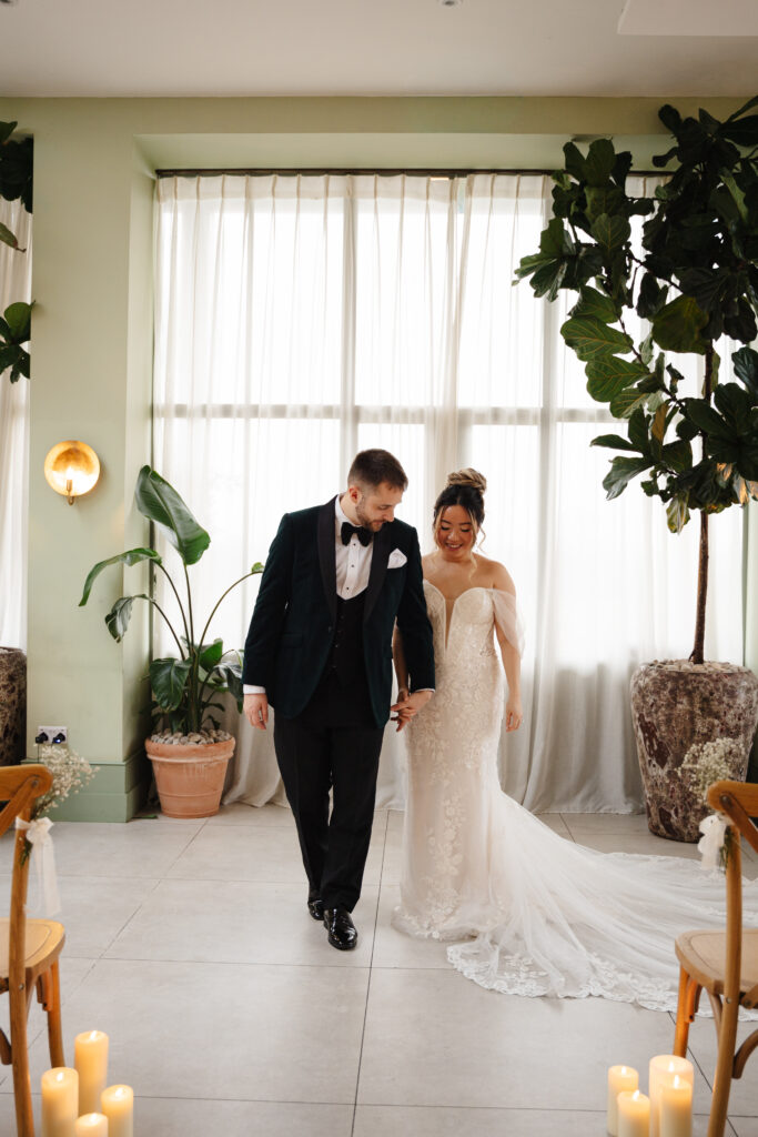 Wedding Ceremony in Orangery at the Retreat at Elcott Park
