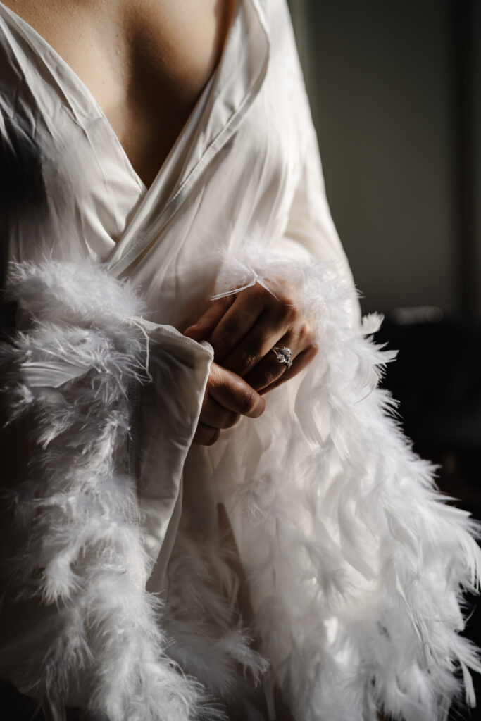 Elcott Park wedding photography with bridal prep in main suite