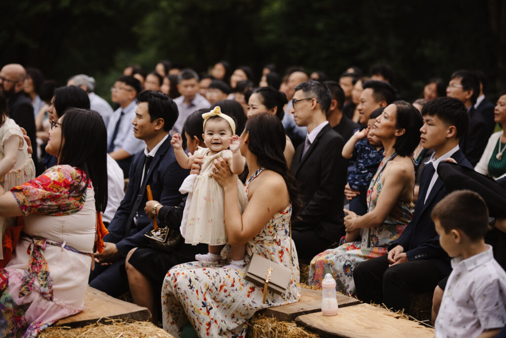 Elmbridge Farm wedding outdoor ceremony photos