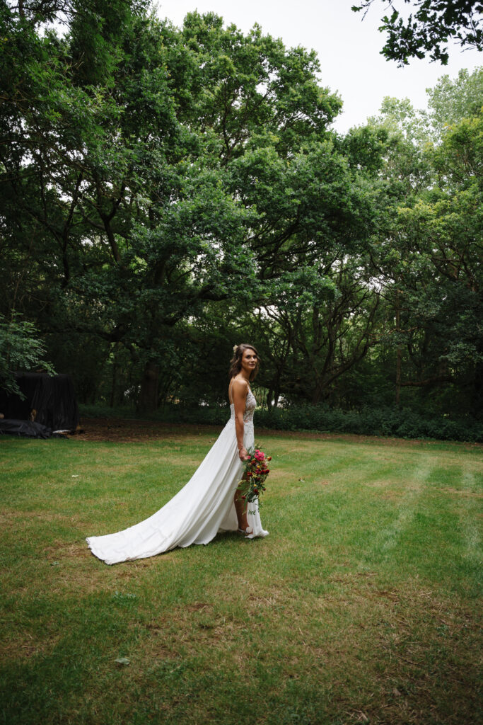 Elmbridge Farm wedding outdoor ceremony photos