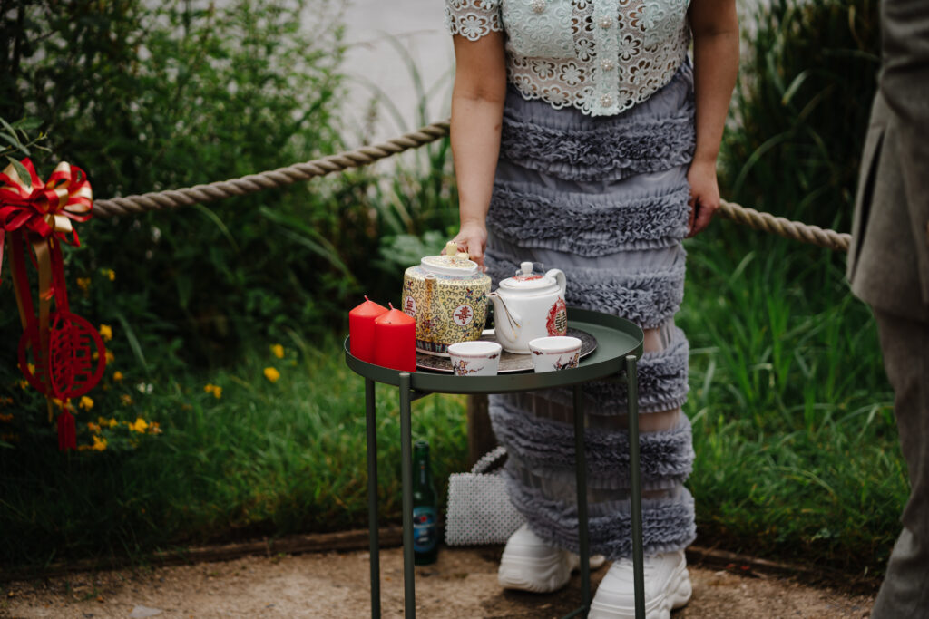 Elmbridge Farm wedding outdoor ceremony photos