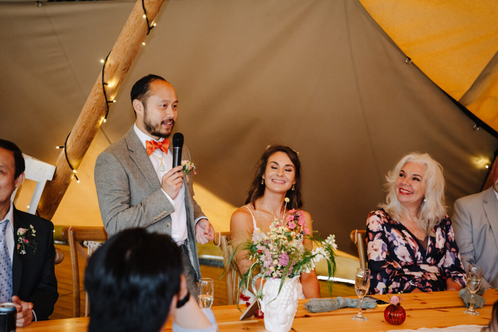 Elmbridge Farm wedding speeches photos and reception photos