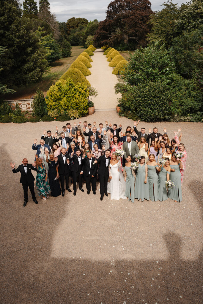 Confetti photos at manor by the Lake