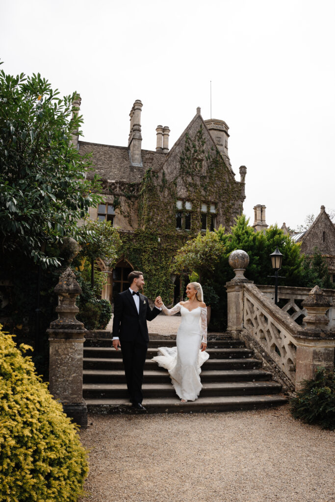Couple Portraits at Manor by the Lake by Cotswolds Wedding Photographer
