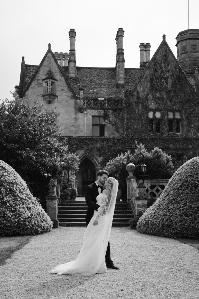 Couple Portraits at Manor by the Lake by Cotswolds Wedding Photographer