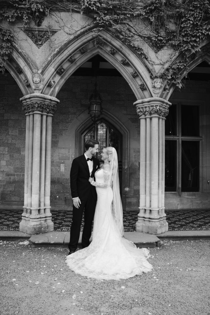 Couple Portraits at Manor by the Lake by Cotswolds Wedding Photographer