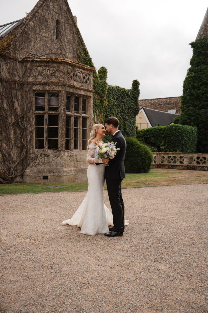 Couple Portraits at Manor by the Lake by Cotswolds Wedding Photographer