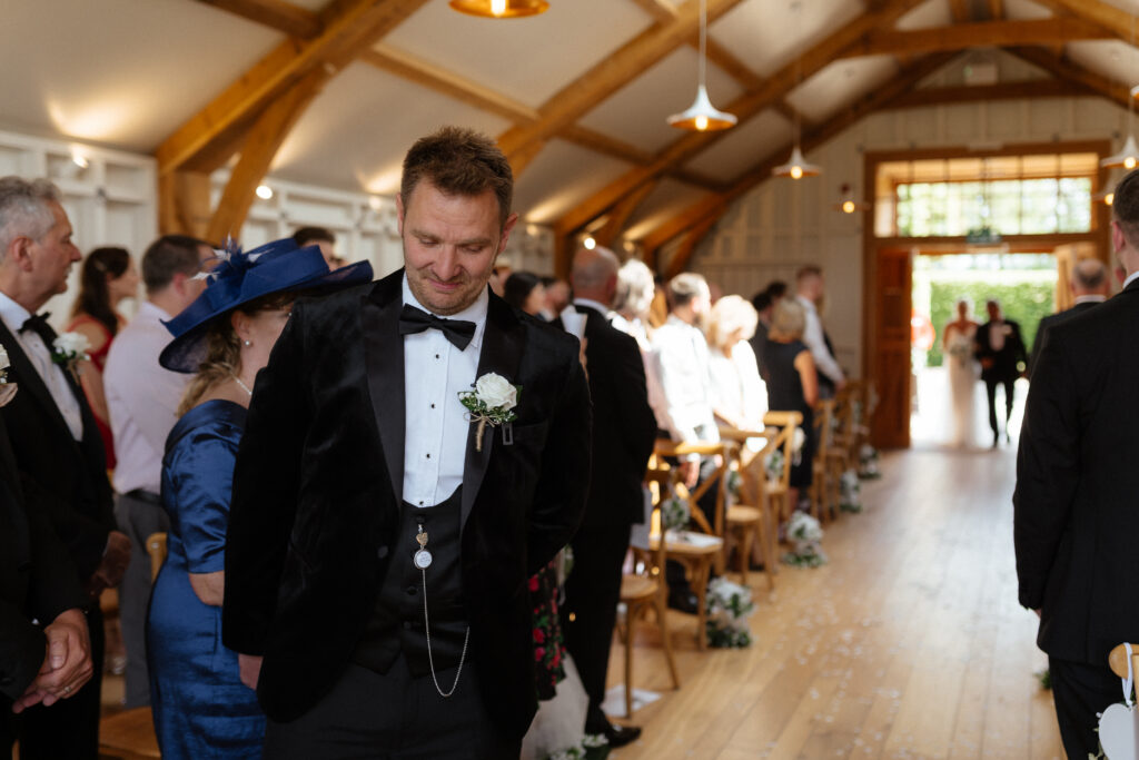wedding ceremony at the grange at hyde house by Cotswolds wedding photographer Grace Dove Photography