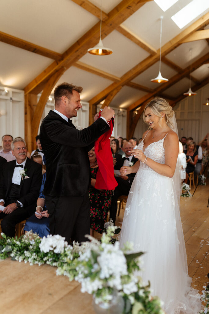 wedding ceremony at the grange at hyde house by Cotswolds wedding photographer Grace Dove Photography
