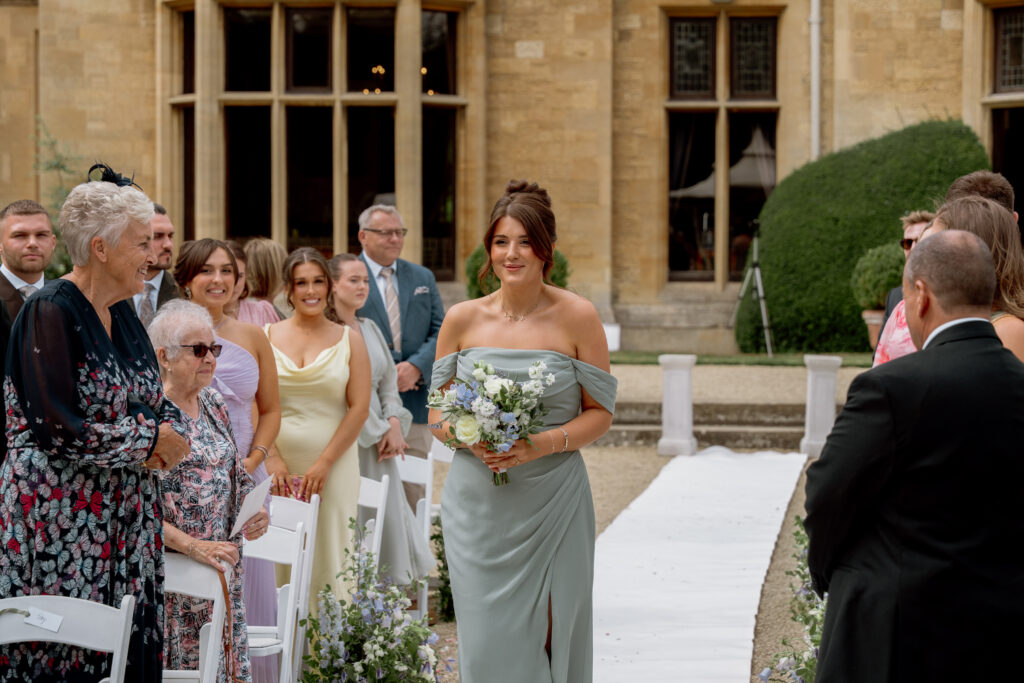 Manor by the Lake outdoor ceremony photos by Cotswolds wedding photographer