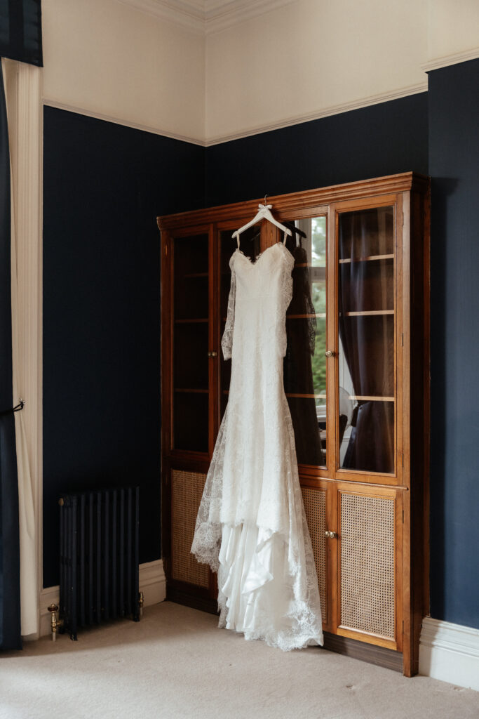 Manor by the Lake dress photo by Cotswolds wedding photographer