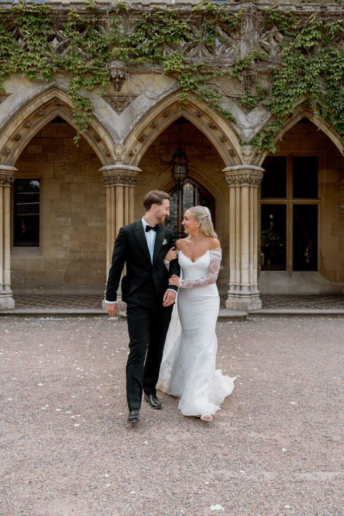 Manor by the Lake bride and groom couple photos by Cotswolds wedding photographer