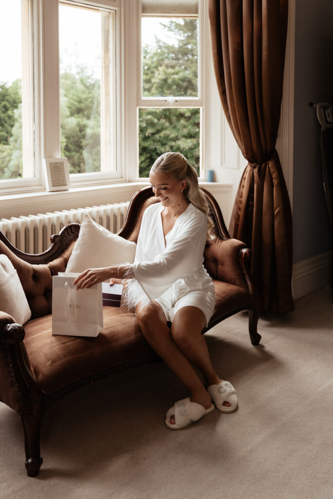 Manor by the Lake bridal party by Cotswolds wedding photographer