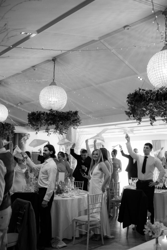 Manor by the Lake wedding speeches by Cotswolds wedding photographer