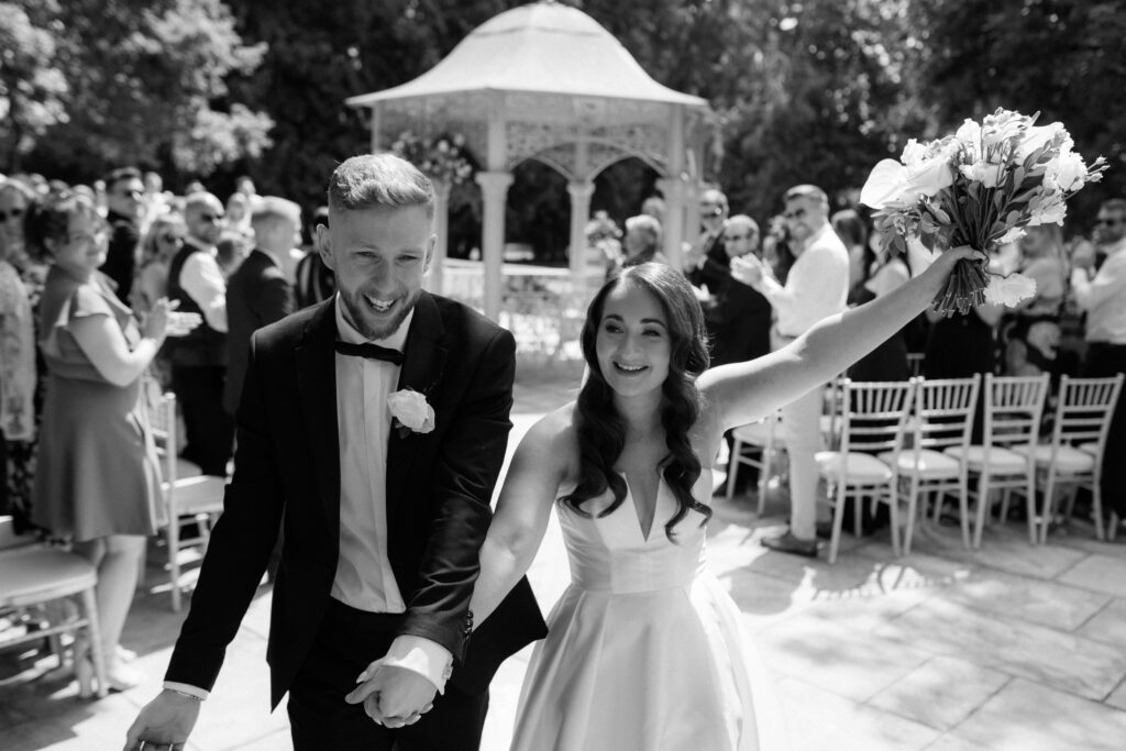 The pergola at Eastington Park for ourdoor ceremony by Cotswolds wedding photographer