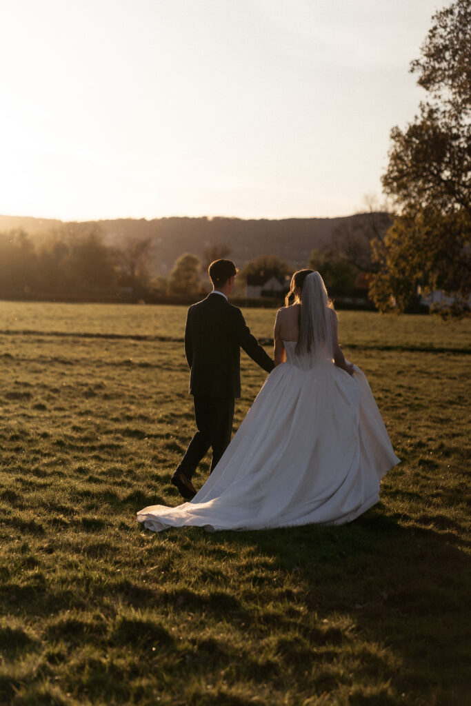 evening cocktail hour photos at Barns and yard worcestershire wedding venue