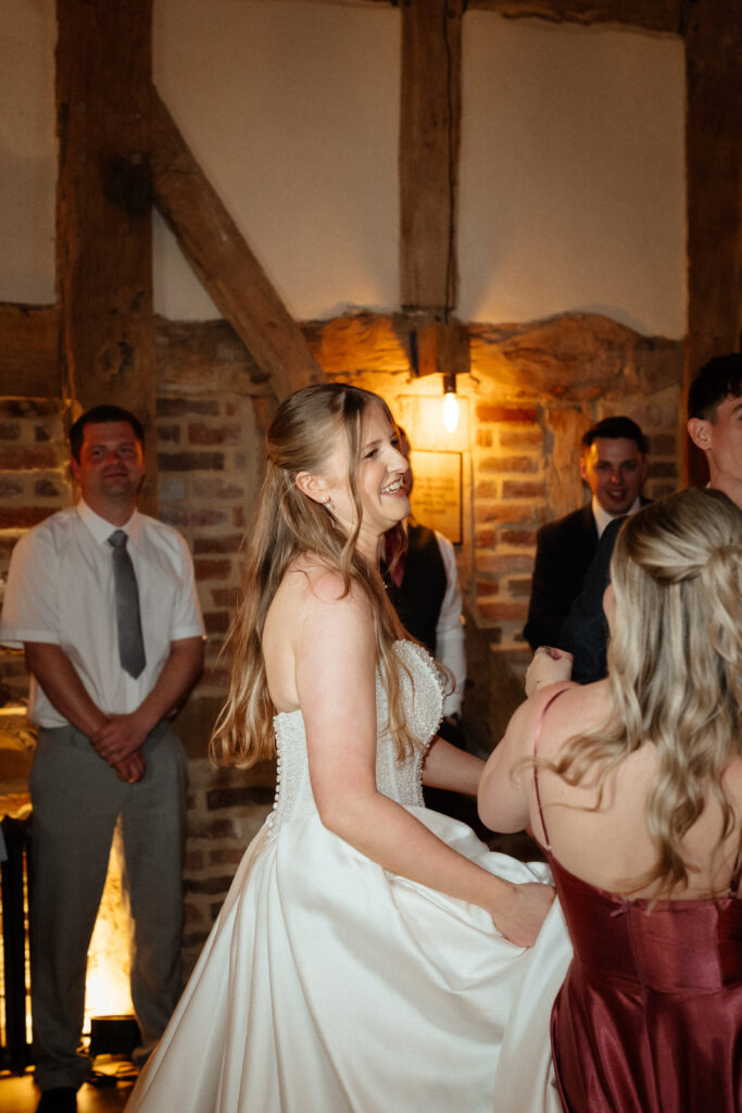 Barns and yard wedding dancefloor photos