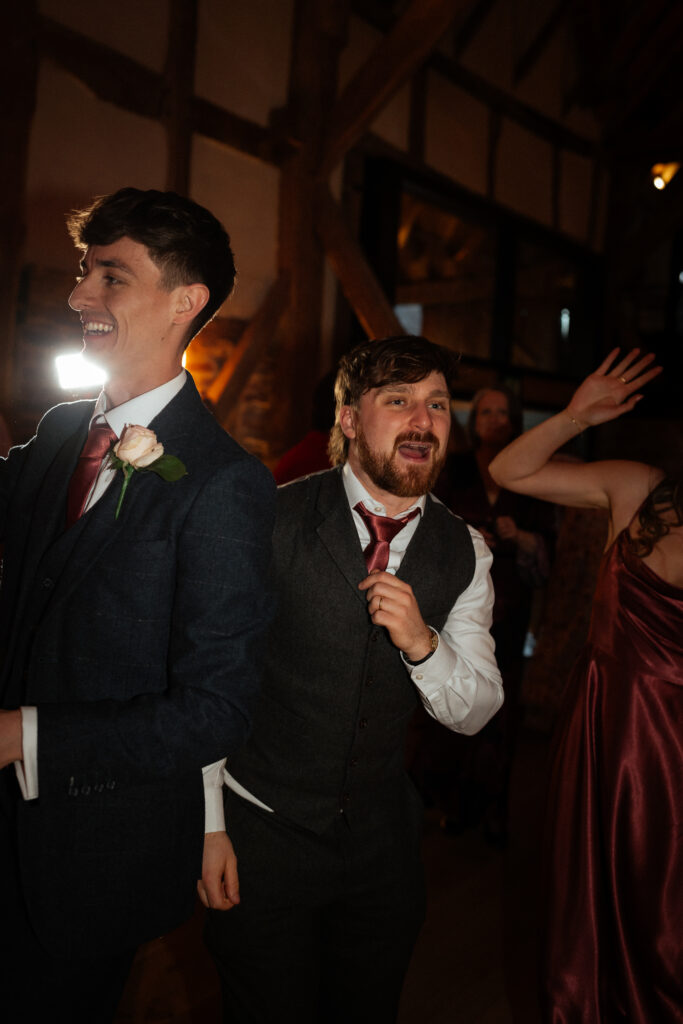 Barns and yard wedding dancefloor photos