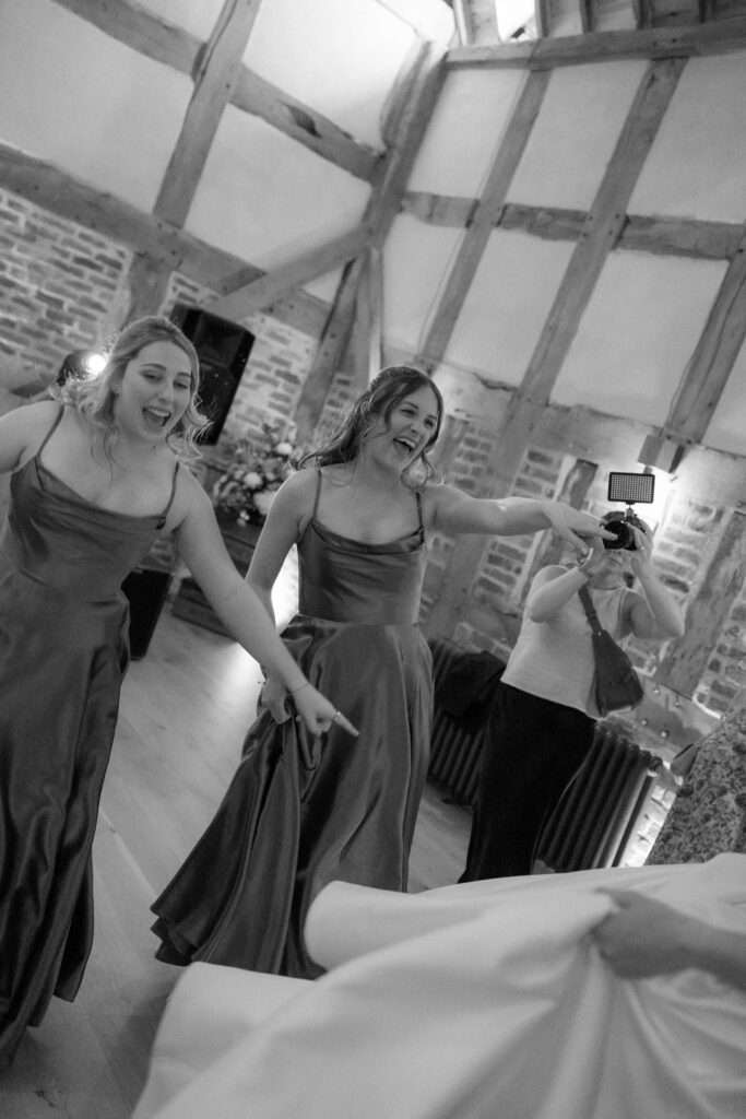 Barns and yard wedding dancefloor photos