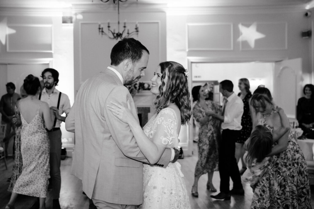 dancefloor at eastington park  by cotswolds wedding photographer