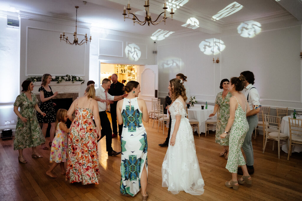 dancefloor at eastington park  by cotswolds wedding photographer